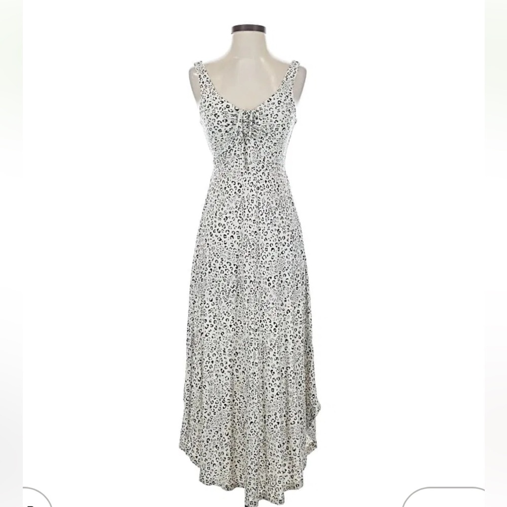 Z Supply White and Black Patterned Maxi Dress
